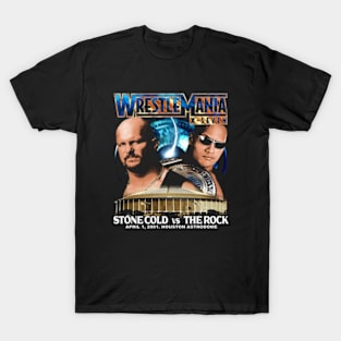 The Rock Vs. Stone Cold Steve Austin Wrestlemania 17 T-Shirt